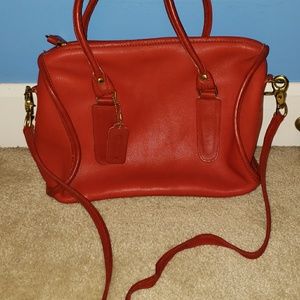 Red coach bag